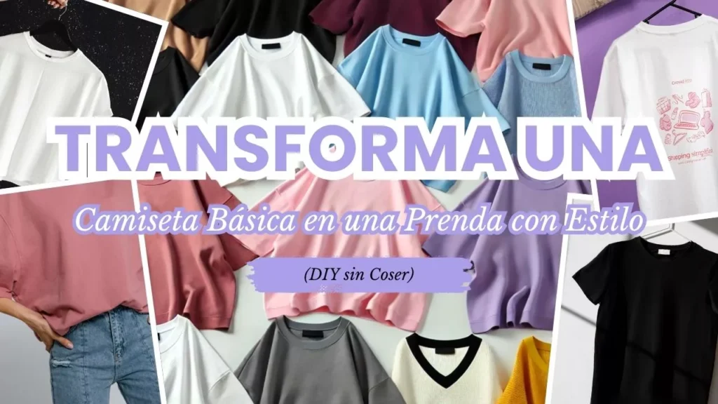Transforma una Camiseta Básica en una Prenda con Estilo (DIY sin Coser)